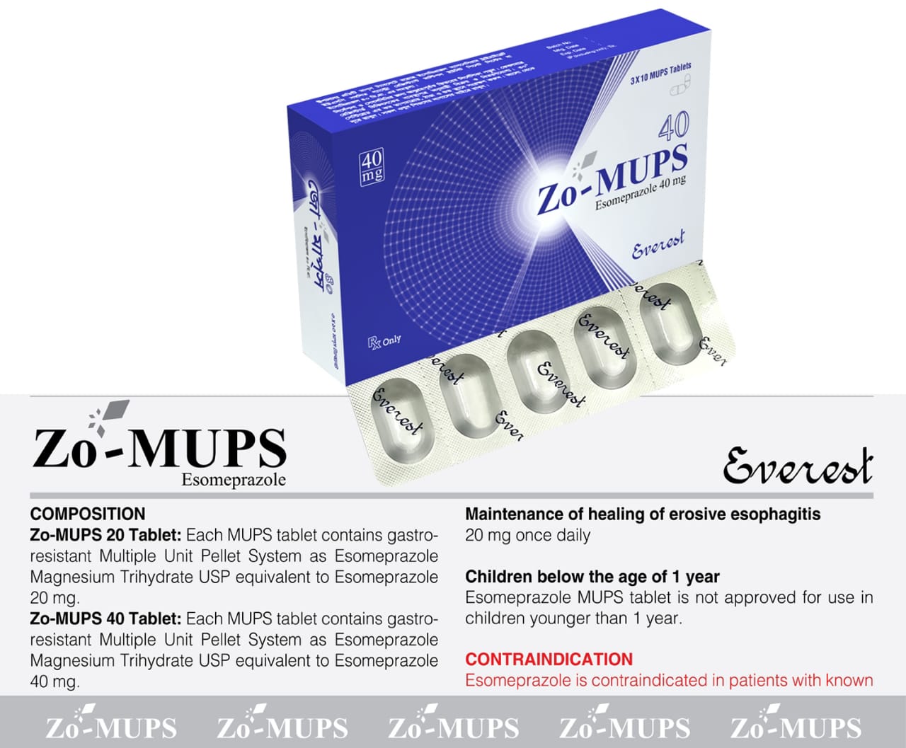 Tablet Zo-MUPS 40mg (30pcs)